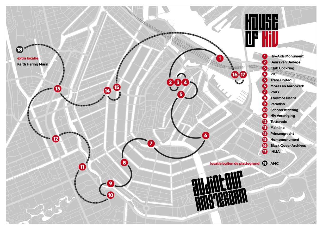 Boekje House of hiv audiotour plattegrond v1